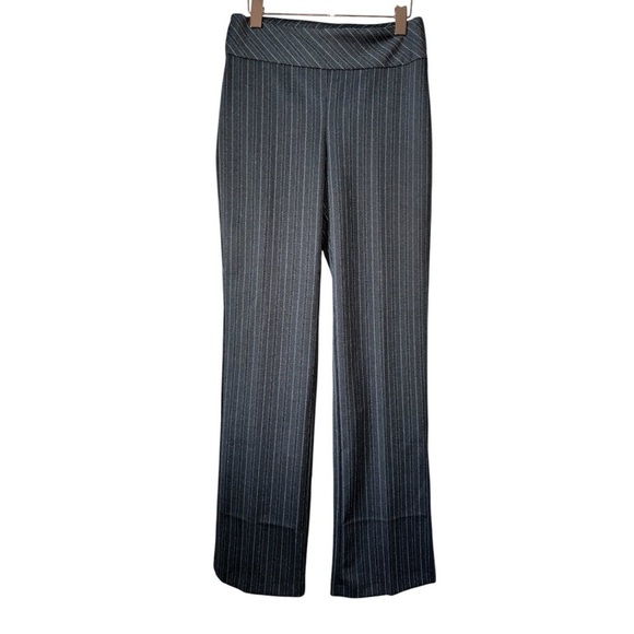 Suzy Shier Gray Pinstripe Pants - Picture 1 of 5